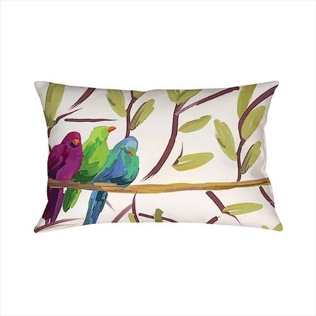 MANUAL WOODWORKERS & WEAVERS Manual Woodworkers and Weavers SHFTSB Flocked Together Birds Climaweave Pillow Digitally Printed 18 X 13 in. SHFTSB